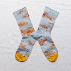 socks - bonne maison -  Islands - Blue - women - men - mixed