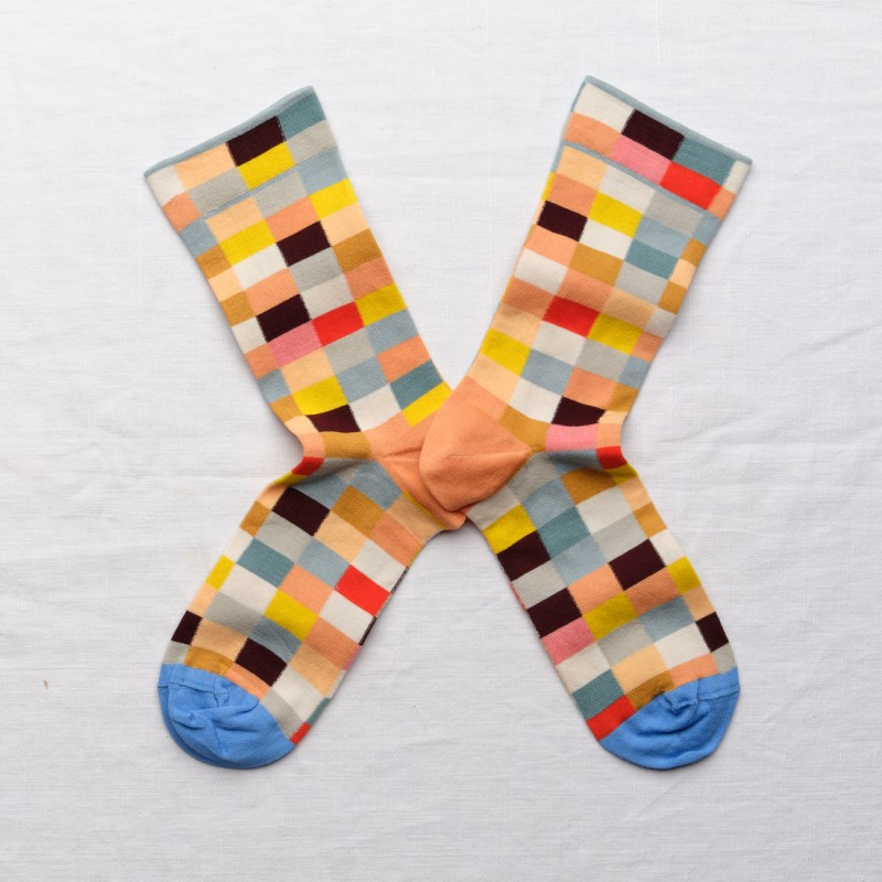 socks - bonne maison -  Pixels - Multico - women - men - mixed