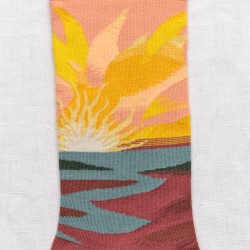 chaussettes - bonne maison -  Soleil - Orange - femme - homme - mixte