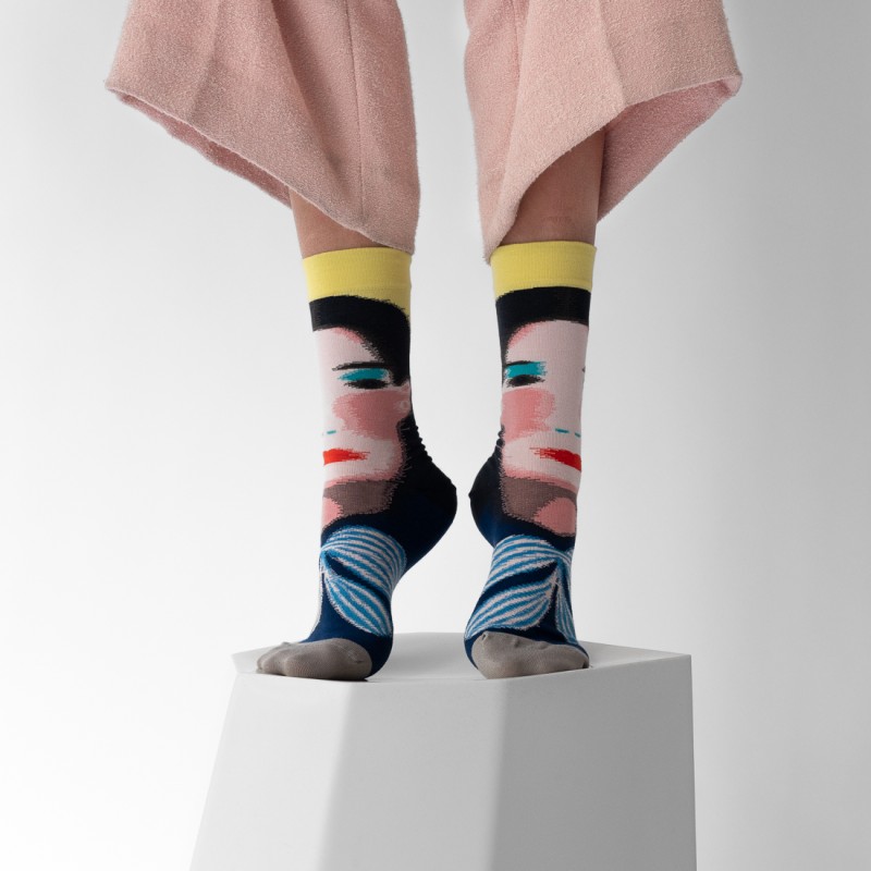 bonne maison Chaussette Visage Canari
