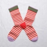 Chaussettes Rayures rouges