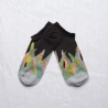 Black Faux Aloe Socks woman summer