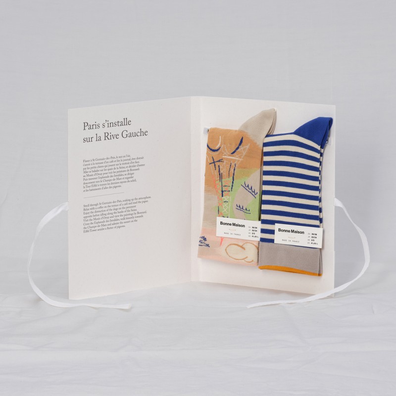 Livres 2 chaussettes - Paris -  Dufy inspiration - Paris - Tour Eiffel
