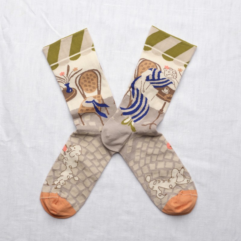 Paris at the Café de Flore - Socks