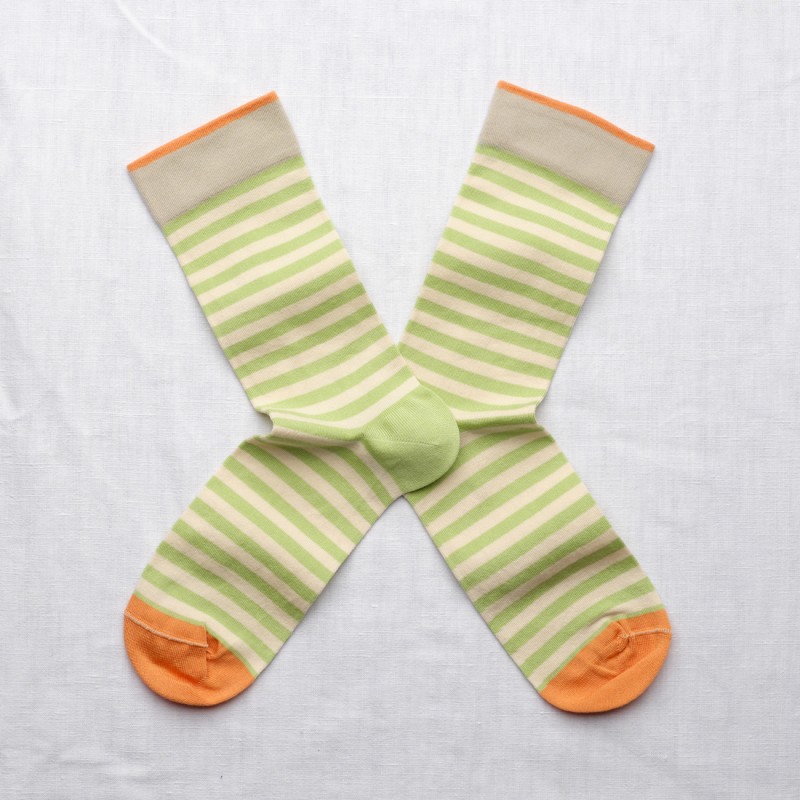 Chaussettes rayées Lime