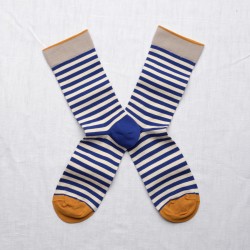 Chaussettes rayées Bleu Matisse