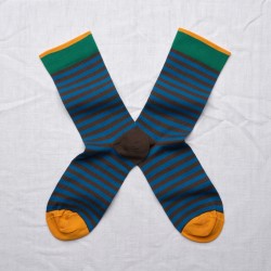 Chaussettes Rayures Terre d'Ombre