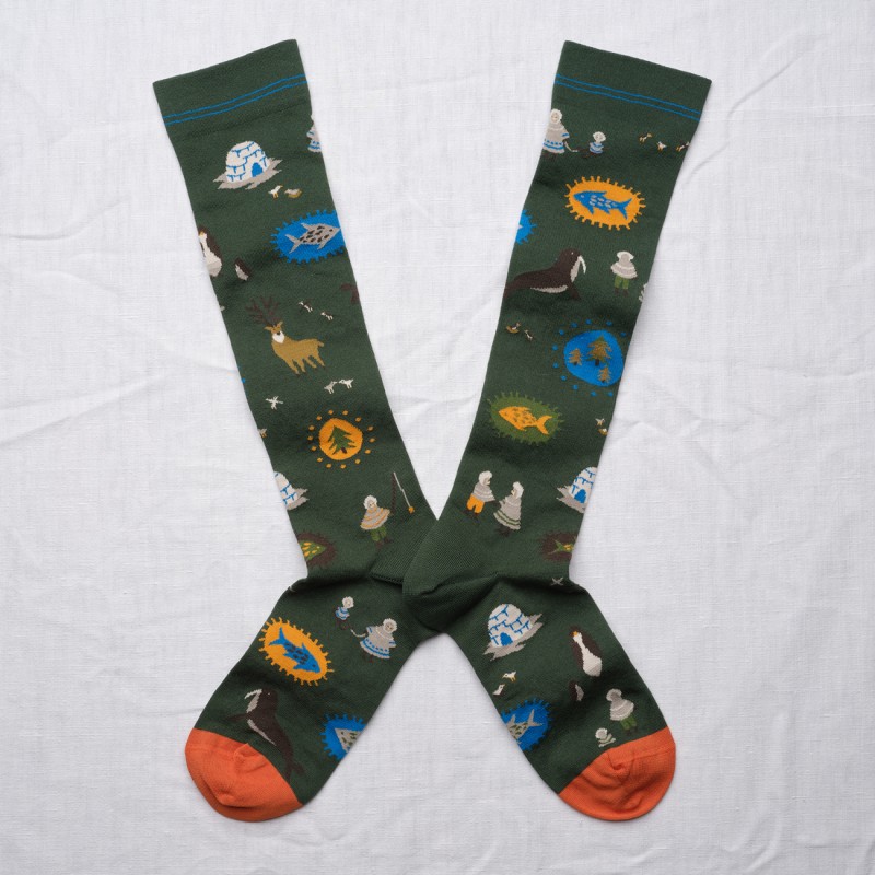 Inuit Spirit – Forest Knee-Highs