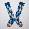 Abstract Navy Knee-Highs