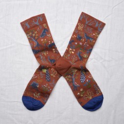 Sepia Woodland Sock