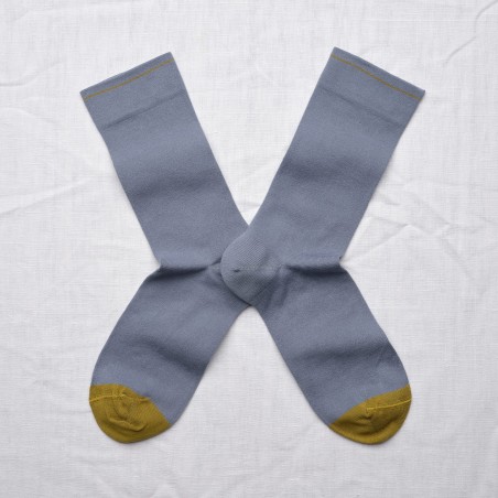 Blue-grey Plain Socks Blue-grey Plain Socks