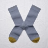 Blue-grey Plain Socks