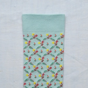 Toile de Jouy - Floral Trellis Aqua