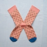 Powder Pink Trellis Floral Sock