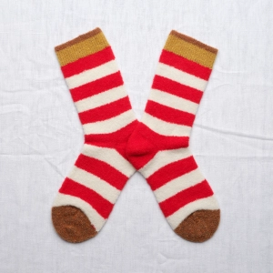 Mousse Red striped Socks