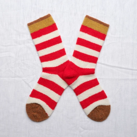Mousse Red striped Socks