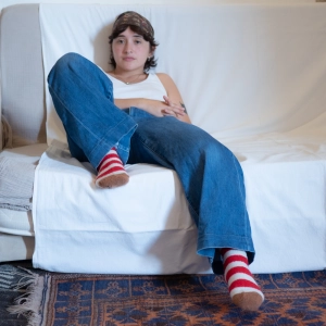 Mousse Red striped Socks