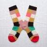 Chaussettes Mousse Carreaux