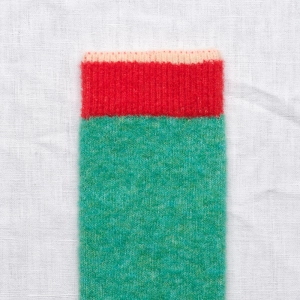 Chaussettes Mousse - Uni Vert