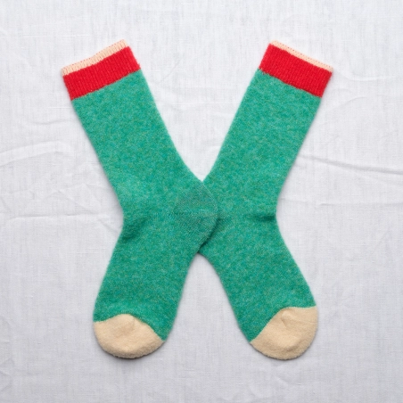 Chaussettes Mousse - Uni Vert