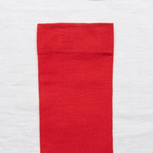 Red plain Socks