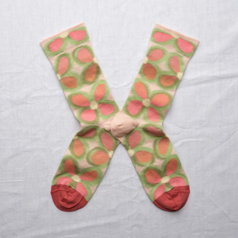 Rosebud Flower Socks