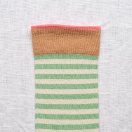 Chaussettes Rayures Lichen