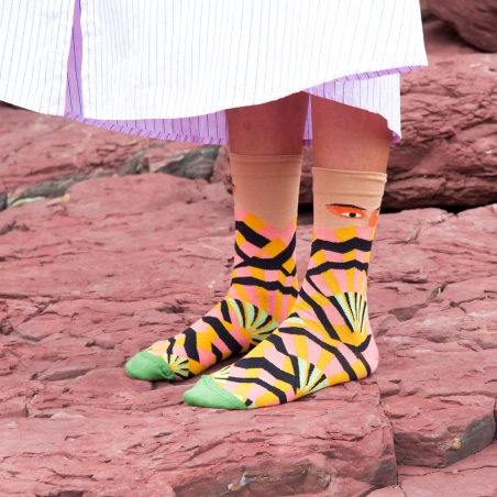Chaussettes Eventail Praliné