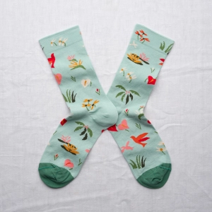 Aqua Seedling Socks
