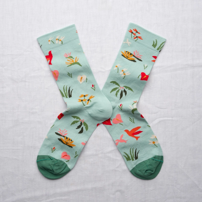 Aqua Seedling Socks
