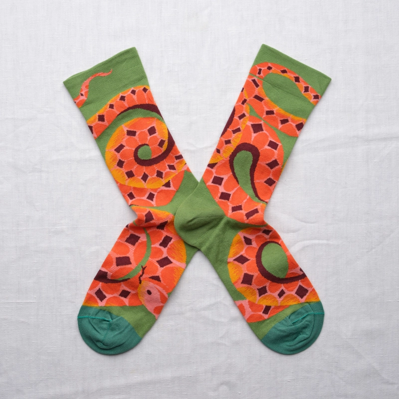 Avocado Snake Socks