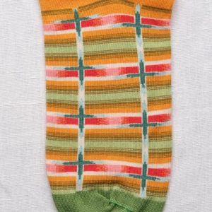 Socquettes Carreaux Curcuma