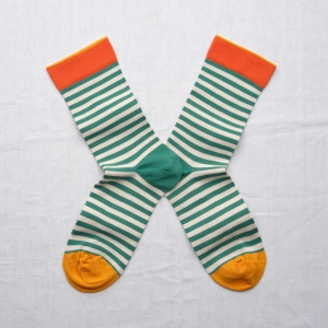 Teal Stripes Socks