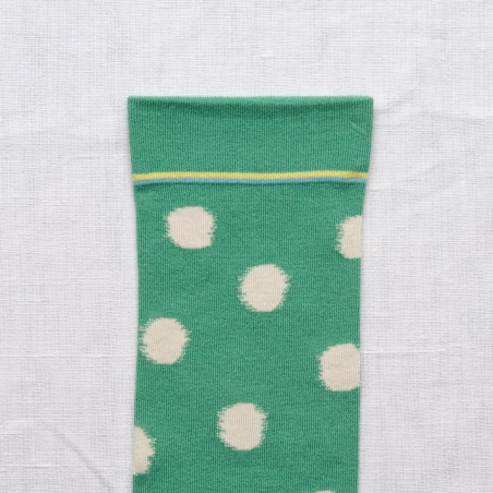 Chaussettes Pois Vert Ming