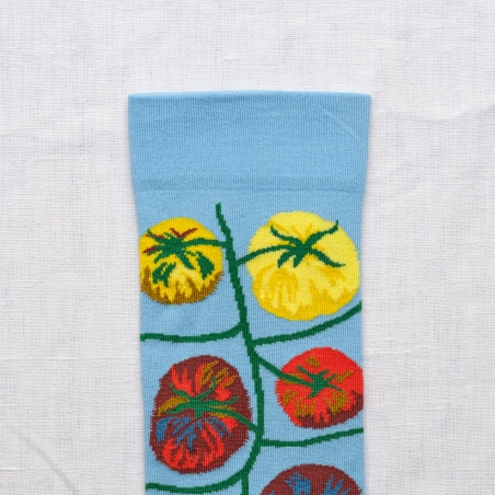 Azure Tomato Socks