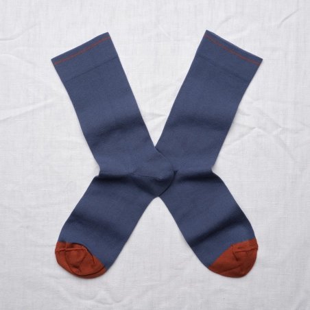 Chaussettes Uni Bleu Minuit