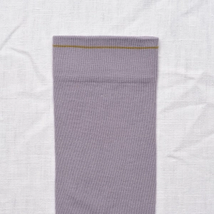 Chaussette Uni Gris-Mauve