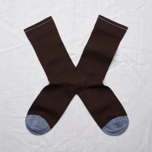 Plain Dark Brown Sock