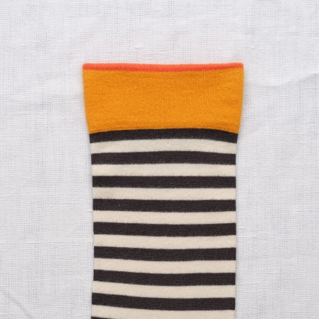 Chaussettes Rayures Faux Noir