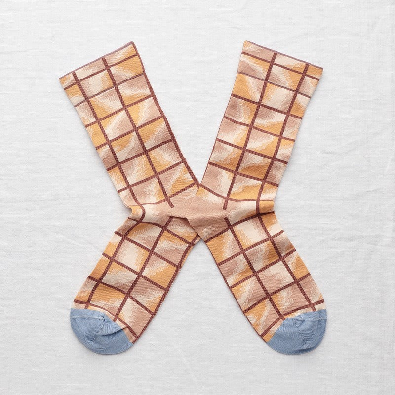 Multicolor Plaid Socks