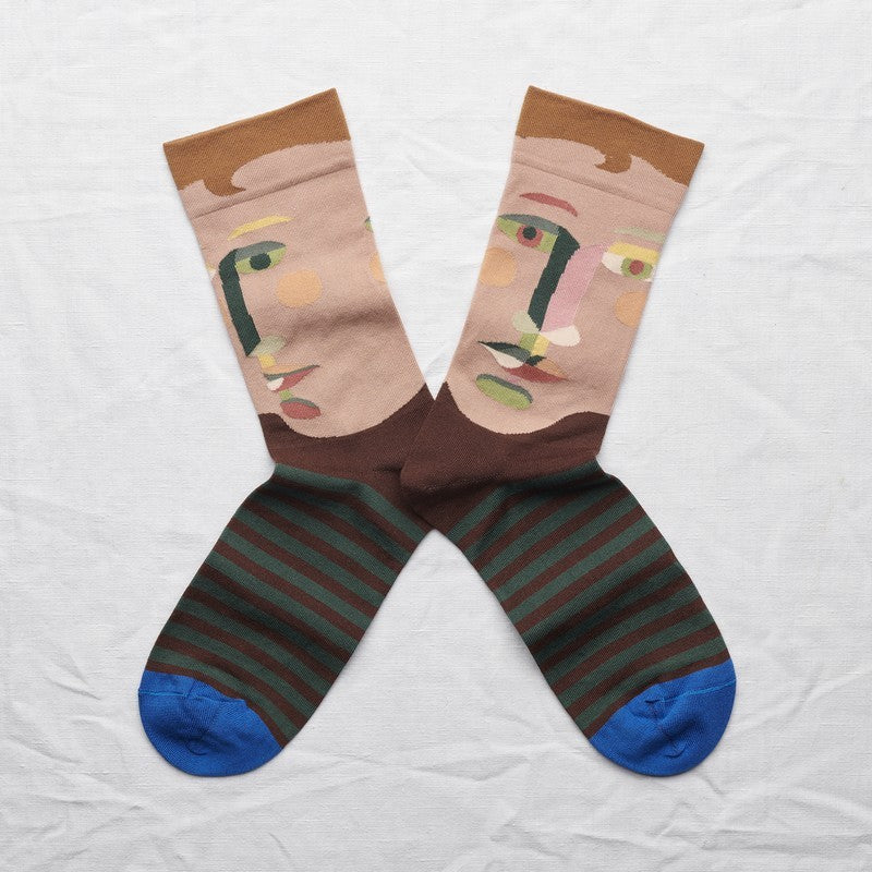 Socks Face Chestnut
