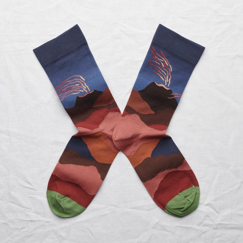 Volcano Slate Socks