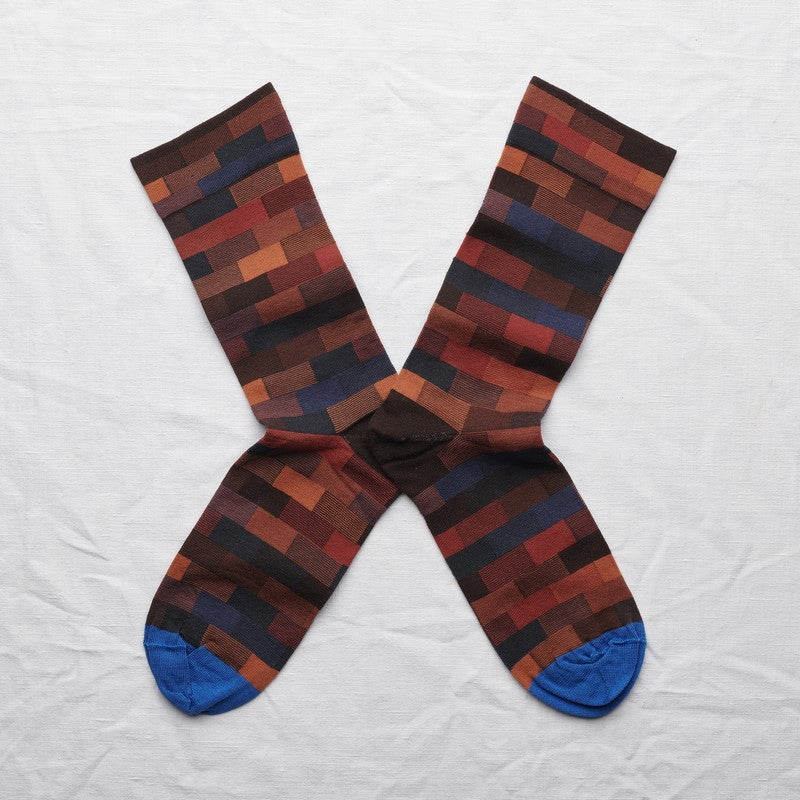 Multicolor Brick Socks
