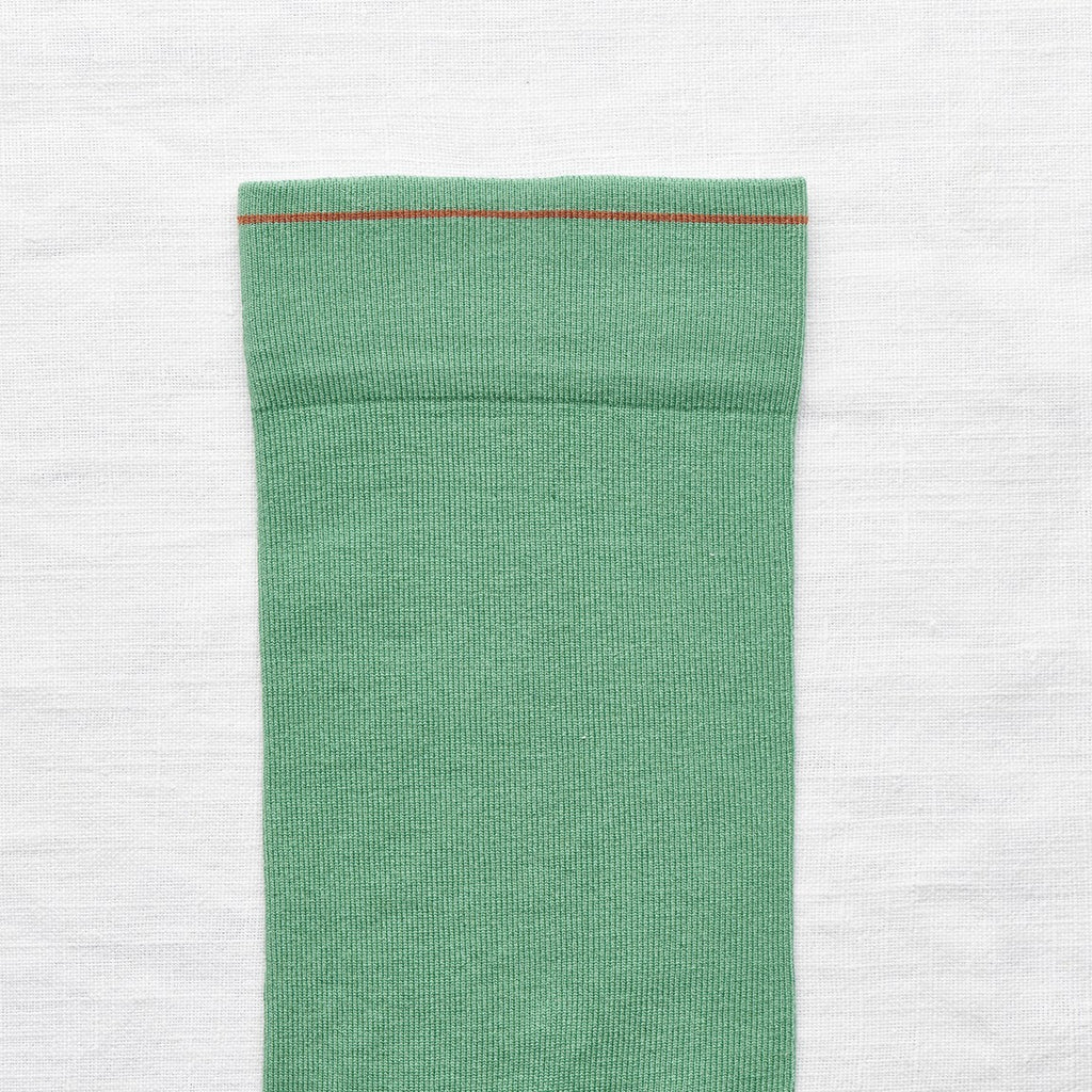 chaussettes - bonne maison -  Uni - Vert Ming - femme - homme - mixte