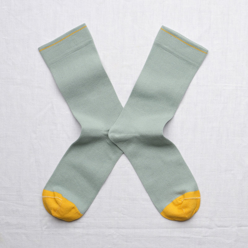 Einfarbige Wellensocken