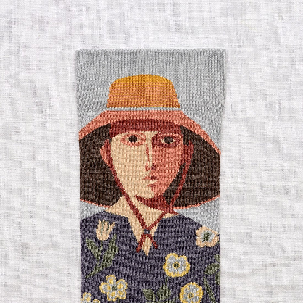 chaussettes - bonne maison -  Tête - Bleu - femme - homme - mixte