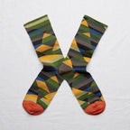 chaussettes - bonne maison -  Triangle - Vert - femme - homme - mixte