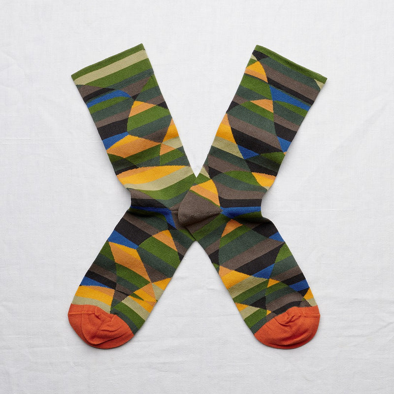 Khaki Triangle Sock