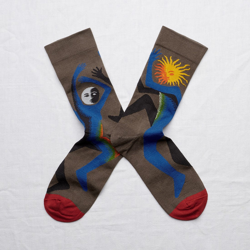 Chaussette Soleil Kaki