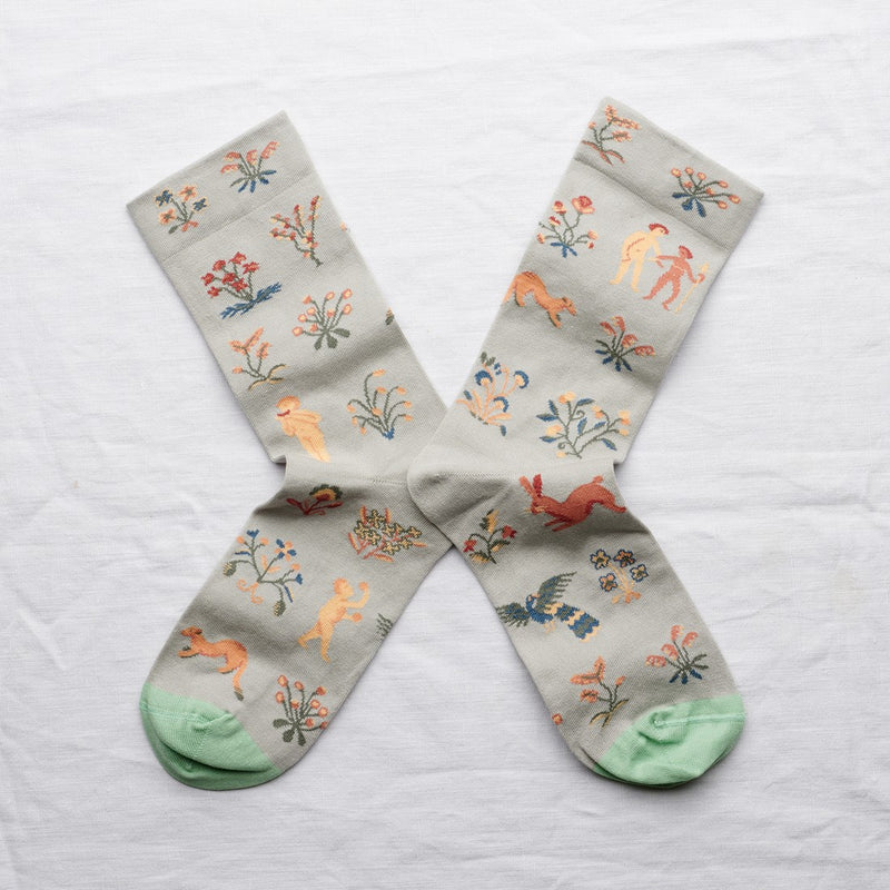 Celadon Mille Fleur Sock
